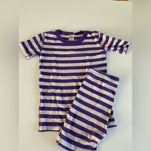HANNA ANDERSSON ORGANIC COTTON PAJAMAS shorts set SZ 150 12Y